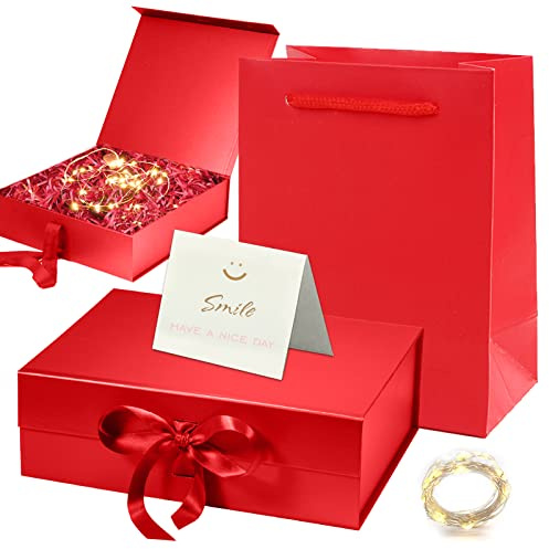 Regalo Magnetico Scatole,Regalo con Nastro Scatola Regalo,Scatola regalo con fiocco Scatola,Riutilizzabile Magnetico per regalo,confezione regalo decorativa,per regalo,compleanno,anniversario,Natale