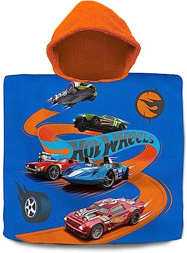 Poncho toalla Hot Wheels Algodon