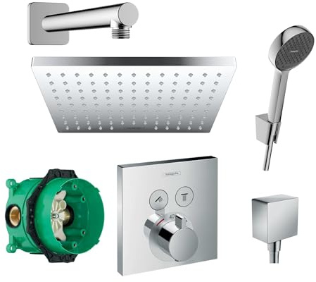 Hansgrohe Duschsystem Unterputz mit Duscharmatur Hansgrohe HGK05 poliert