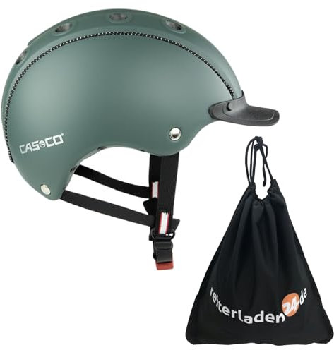 RL24 - Casco Kinder Reithelm Choice Turnier inkl. Schutzbeutel – Mädchen & Jungen Reitkappe – Helm zum Reiten, Fahrrad- & Skifahren – Reiterhelm in Salbeigrün – Gr. S (52-56 cm)