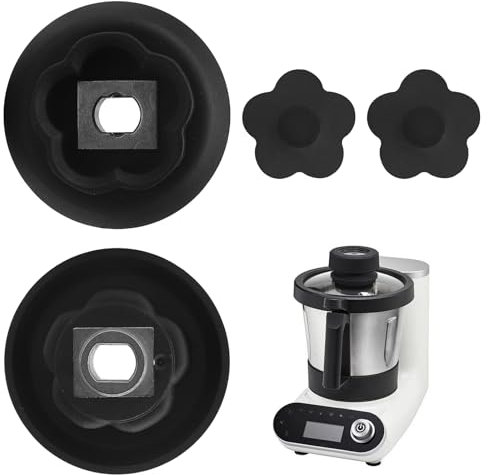 HENGBIRD 2 Pcs Portacuchillas Engranaje Base Cuchillas Embrague Compatible para Monsieur Cuisine Connect y Smart Silvercrest Base Cuchillas y Embrague de 5 Dientes