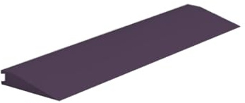 Roppe Rolling Traffic Transition Profile #75, Merlin, 3/8 H X 9' L X 3-1/8 W