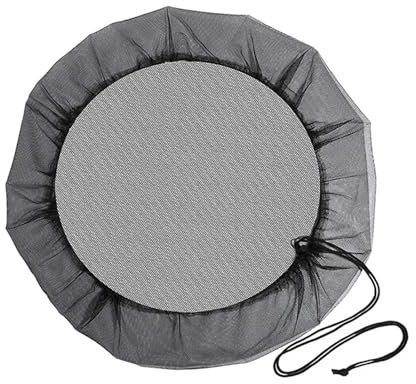 Couverture en filet pour tonneau de pluie, Filet de protection for barils de pluie, seaux de collecte d'eau, couvercle de protection de réservoir d'eau, outil de collecte de pluie, fournitures de jard