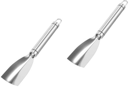 CLISPEED 2 Pz Corer grattuggia pelapatate affettatrice per aglio tritaverdure chef knife coltelli chef fornellone taglierino per cucina taglierino da cucina Acciaio inossidabile Silver
