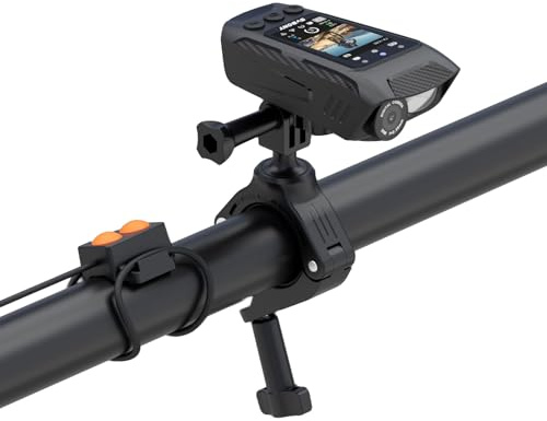 SVBONY Bike Camera with Smart Display, 4K60fps Action Camera with GPS Tracker, Cycling Speedometer/Odometer, Anti-Shake, Bike Lights, Bell, Waterproof, Bike Computer with APP Support (Without TF Card