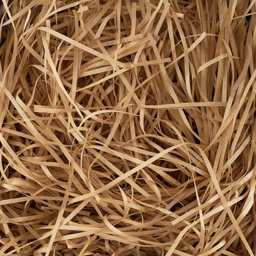 100g Brown Shredded Tissue Paper for Gift Boxes, Hampers and Gift Bags | Ideal Hamper Filling Gift Packaging Filler Suitable Birthday Wedding Party Housewarming Christmas Anniversary Presentation