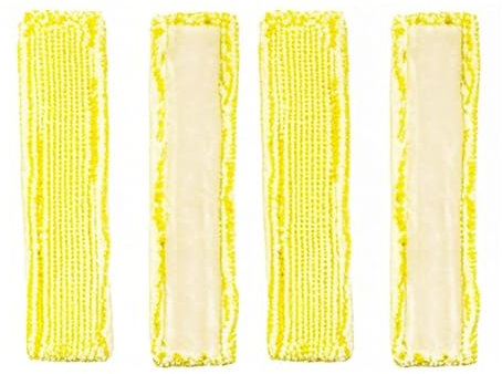 4 Pcs Window Cleaning Pads Compatible with Karcher WV2 WV5, Replacement Microfiber Pads for Karcher Window Vacuum Cleaner(ONLY for The Spray Bottle with Velcro)