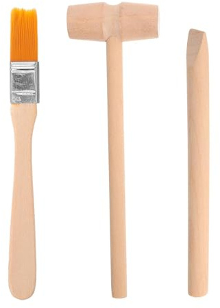 4 Piezas Herramientas de Excavación para Niños, Herramientas Arqueológicas, Cepillo Pequeño Martillo Cincelador, para la Exploración y el Juego Científico de los Niños