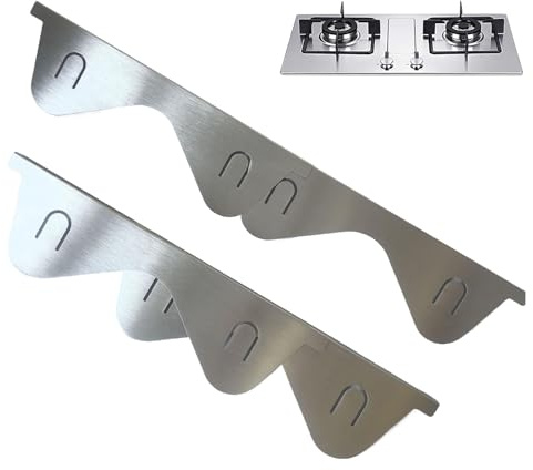 Protection de cuisinière – 2 couvercles réglables pour écartement de cuisinière, remplissage de four de comptoir de cuisine | Bande d'espacement extensible pour cuisinières et armoires, couvercle de