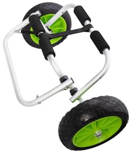 kesurpae Chariot Porte-Kayak Pliable et Robuste pour Sports Nautiques. Fabriqué avec des matériaux de qualité pour Une Longue durée de Vie. Tubes en Alliage d'aluminium et Roues en Mousse.