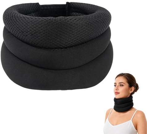 Genérico Vidafix Collarín Antirronquidos, Soporte Cervical Ajustable para Dormir, Collar Ergonómico para Ronquidos, Descanso Nocturno, Viajes y Uso en Casa