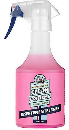 CLEANEXTREME Auto Insektenentferner | 500 ml Spray | Spezial Reiniger zum Lösen & Entfernen von hartnäckigen Insektenresten Insektenrückständen auf dem Autolack - für Glanzlack & Mattlack