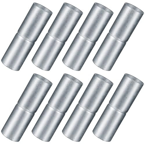 Tandefio 8 PCS Top Rail Sleeve Galvanized Steel Chain Link Fence Top Rail Sleeve for Rail/Pipe (1-5/8 x 6)