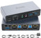 SUIDEK Commutateur KVM HDMI Displayport, 2 ordinateurs 2 moniteurs 4K@60Hz Commutateur KVM double écran pour 2 PC, 3 ports USB 3.0 supportant le mode étendu/miroir avec contrôleur de bureau
