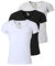 Young & Rich Herren Uni T-Shirt mit extra tiefem V-Ausschnitt Slimfit Stretch Dehnbare Passform einfarbiges Basic Shirt - 3er Pack, Grösse:XL, Farbe:Weiß/Schwarz/Hellgrau