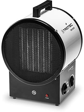TROTEC Chauffage soufflant céramique TDS 30 M Puissance de Chauffe de 5 KW avec 2 Niveaux de Chauffe et 1 Position air Froid, Chaleur sans Condensation, produite sans consommation d'oxygène ni fumées