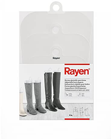 Rayen | Forma regolabile per stivali | Dimensioni tagliabili | Facile da togliere e indossare | 4 unità | Dimensioni 26 x 44 cm