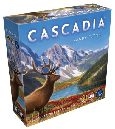 Lucky Duck Games | CASCADIA | Jeu de Société Stratégique Nature pour Adultes et Enfants dès 10 Ans | Jeu de Plateau Primé | Pose de Tuiles & Jetons | 1 à 6 Joueurs | 30-45 min | En Français