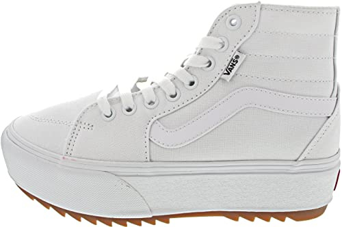 Vans Filmore Hi Tapered Platform ST Sneaker para Mujer, CANVAS WHITE, 39 EU