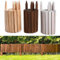 Rollborder Rasenkante Holzzaun Länge 200cm Beeteinfassung Palisade Beetumrandung Gartenzaun Kiefernholz Umzäunung Steck Zaun Höhe - (40 cm, Grau)