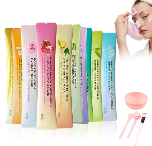Jelly Mask Powder, Puder-Gesichtsmaske, Gesichtsmaske Peel-Off mit Zubehör, Gelee-Maskenpulver für Gesichtsbehandlungen, SPA-Modelliermaske/Ton/Schlamm oder DIY-Gelmaske für die Gesichtspflege