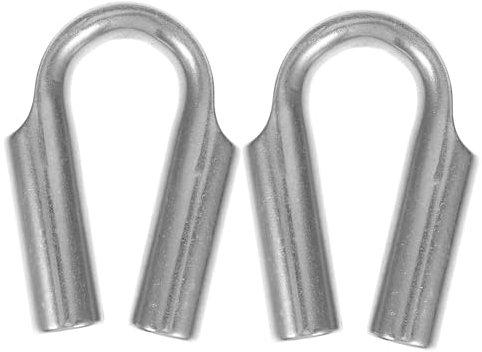 MAGICLULU 2piezas Anillo De Acero Inoxidable Guardacabos Para Cable Collarín De Cable De Acero Anillo De Sujeción Para Exterior