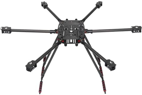 JeeFly Carbon Fiber Hexacopter Frame 850mm Heavy Lift Foldable DIY Build Drone Frame Kit with Landing Gear 20mm Arms for Aerial Photography Cinematic Industrial Drones (ZD850 PRO V2)