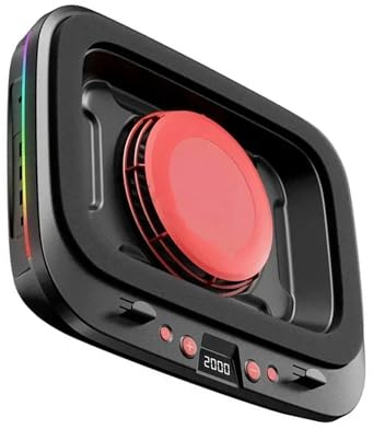 Rdxanc Pad di raffreddamento per laptop FL08 Potente ventola Forte flusso d'aria Supporto di raffreddamento Base per notebook staffa con ampia compatibilità