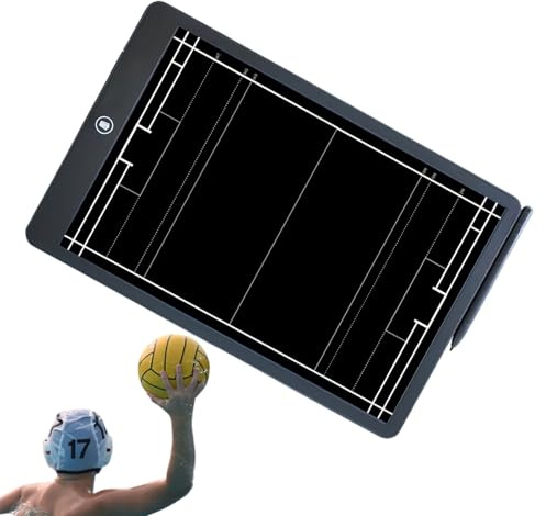 LCD ritbräda - 16 handbollstablett för taktik | Water Ball Coaching Tool | Bärbar strategiskrivtavla, urklipp för handbollstränare förlagplanering Träningssessioner före match