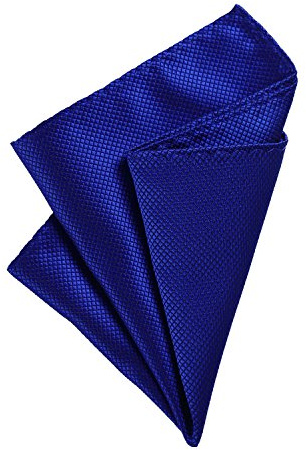 DonDon Pañuelos de bolsillo hombre de 21 x 21 cm para ocasiones especiales - Azul