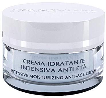 Transvital Essentials, Intensiv anti-aging fuktkräm, fuktgivande ansiktskräm, risstärkelsebaserad, hyaluronsyra, växtstamceller och vitamin E - 50 ml storlek