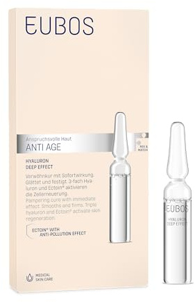 EUBOS ANTI AGE | Hyaluron Deep Effect Ampullen | 3-fach Hyaluron | Vegan | 7x2ml