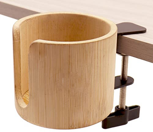 Anti-Verschütten Tischkantenklemme, Becherhalter – Schreibtisch-Seiten-Trinkbecher-Halter, Clip für Zuhause und Gaming-Schreibtischzubehör (1 Stück)
