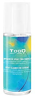 TooQ TQSC0016 - Kit Limpiador de Spray para Pantallas con Paño de Microfibra