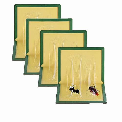 pafnisoin Piège à Souris Collant 4 Pièces Plaques Collantes Souris Rats 17 * 24 cm Piege a Rat Colle Glue Collante, Glue Souris Anti Souris