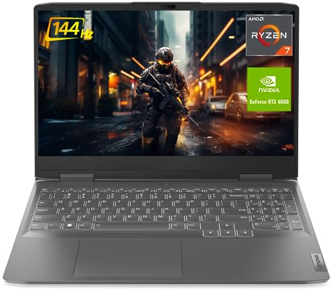 Lenovo LOQ Gaming Laptop, GeForce RTX 4060, AMD 8-Core Ryzen 7 7840HS(> i7-12700H), 15.6 FHD, 64GB DDR5 RAM, 1TB SSD, Webcam, HDMI, Wi-Fi 6, Windows 11 Home