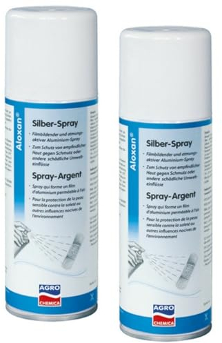 RL24 - Silberspray – Sprühpflaster für Tiere – Spray zum Schutz vor Schmutz & Umwelteinflüssen – filmbildendes & atmungsaktives Pflasterspray – Horn- & Hautpflege – 2 x 200 ml (2er Set)