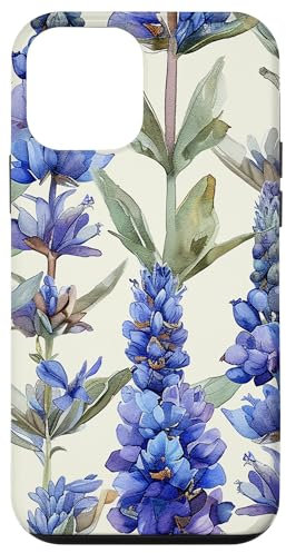 iPhone 12 mini Anise Hyssop Flower Watercolor Pattern Graphic Case