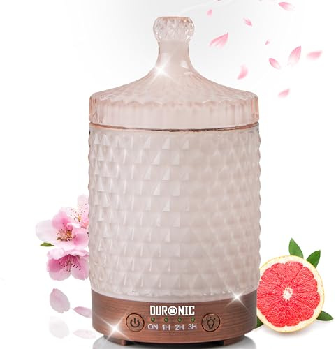 Duronic AD32 Diffusore Aromi USB Portatile, Brumizzatore Oli Essenziali, Purificatore Aria Naturale, Umidificatore Aromaterapia