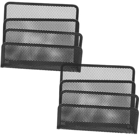 Gadpiparty 2 Stück Briefständer Briefhalter Für Schreibtisch Bürobedarf Schreibtisch Organizer Akten Organizer Postsortierer Brief Organizer Schreibtisch Dokumentensortierer Desktop