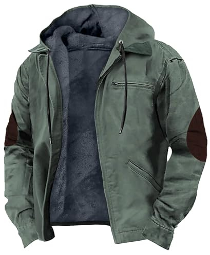 Giacca in pile da uomo, cappotto invernale caldo per il freddo cappotti caldi per gli uomini, JN, M