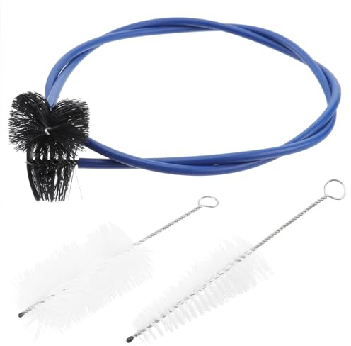 Abaodam 3pcs Trumpet Cleaning Brush Set Flexible Nylon Bristles and Plastic Handle, Sturdy Instrument Cleaner for Easy Mouthpiece and Tube Cleaning, for Brass Instrument Maintenance