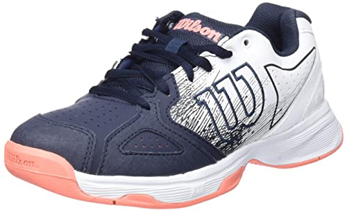 Wilson Zapatillas de deporte para mujer, KAOS COMP 2.0 W, Azul/Gris/Blanco