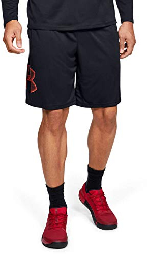 Under Armour Tech grafiska shorts, löparshorts gjorda av andningsbart material, träningsshorts med ultralätt design män