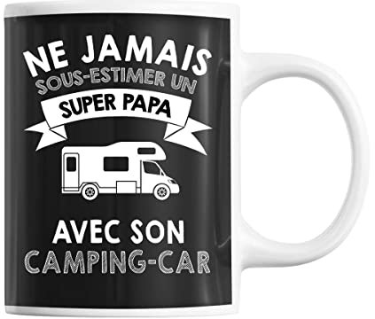 Mug Papa camping car | Tasse drôle pour Père Camping cariste | idée cadeau anniversaire Noël fête des Pères