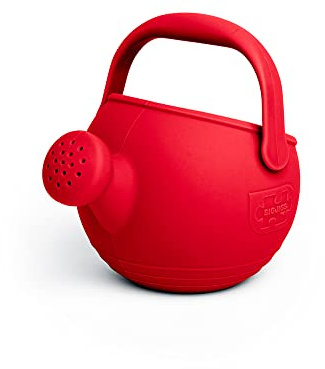 Bigjigs Regadera de silicona - Rojo cereza