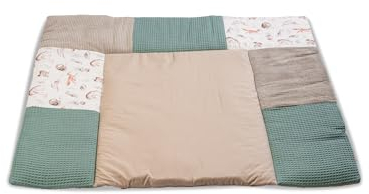 ULLENBOOM Wickelauflage 85x75 cm Waldfreunde (Made in EU) - Wickelunterlage Waschbar und für Unterwegs geeignet, Bezug: 100% OEKO TEX Baumwolle, Wickeltischauflage 75x85