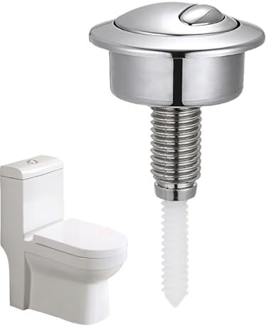 Mixnexorad Reemplazo del botón del inodoro, botón del tanque del inodoro | Tapa de descarga de botón de inodoro de doble descarga - Accesorios para inodoro Tanque de descarga, pulsador de cisterna,