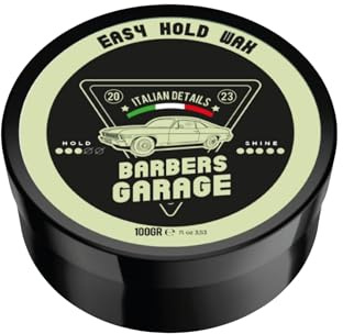 Barbers Garage Easy Hold Wax - Glansigt hårvax – medium täthet – våt effekt – strukturerande och fixerande – restfri – textur