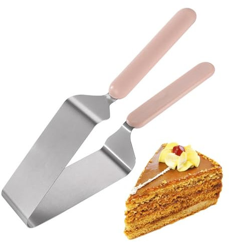 Morsetto Per Torta - Affettatrice Per Torte In Acciaio Inossidabile, Taglierina Per Dolci | Strumento Per Tagliare Torte In Acciaio Per Alimenti, Affettatrice Triangolare Per Fette Uniformi, Utensile